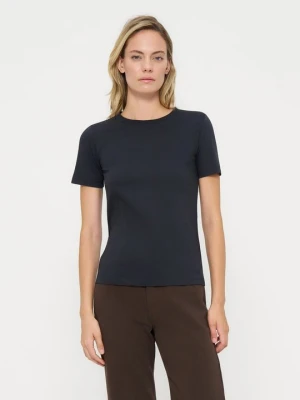 T-shirt basic Emporio Armani niebieski