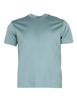 T-shirt basic Emporio Armani srebrny