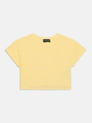 T-shirt basic Emporio Armani żółty