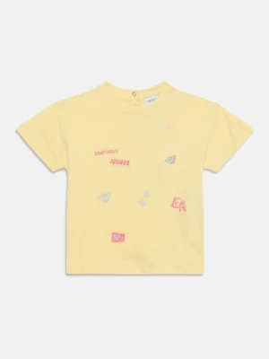T-shirt basic Emporio Armani żółty