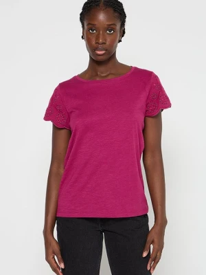 T-shirt basic Esprit różowy