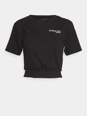 T-shirt basic Even&Odd czarny