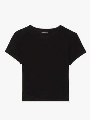 T-shirt basic Even&Odd czarny