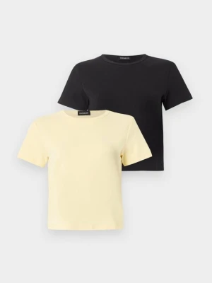 T-shirt basic Even&Odd By Zalando jasnożółty