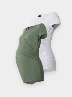 T-shirt basic Even&Odd Maternity By Zalando zielony