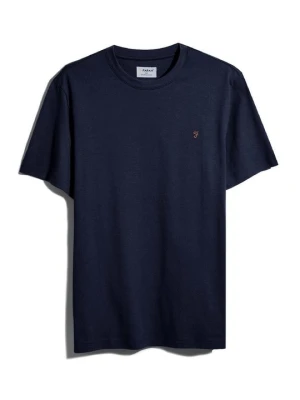 T-shirt basic Farah granatowy