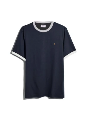 T-shirt basic Farah granatowy