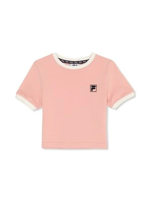 T-shirt basic Fila jasnoróżowy