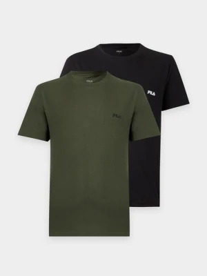 T-shirt basic Fila ciemnozielony