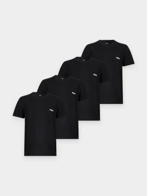 T-shirt basic Fila czarny melanż