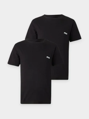 T-shirt basic Fila czarny melanż