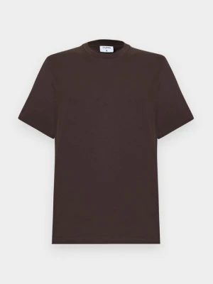 T-shirt basic Filippa K ciemnobrązowy