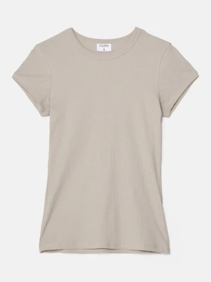T-shirt basic Filippa K srebrny