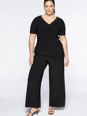 T-shirt basic Fiorella Rubino czarny