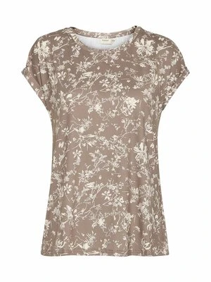 T-shirt basic Fransa brązowy