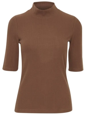 T-shirt basic Fransa brązowy