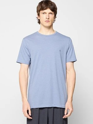 T-shirt basic French Connection niebieski melanż