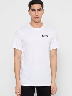 T-shirt basic G-Star biały