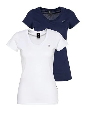 T-shirt basic G-Star niebieski