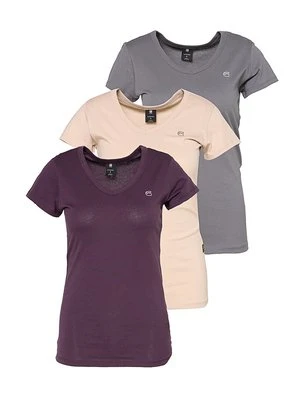 T-shirt basic G-Star antracytowy