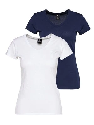 T-shirt basic G-Star niebieski
