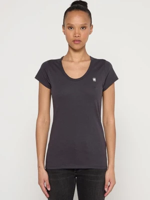 T-shirt basic G-Star antracytowy