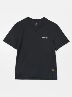 T-shirt basic G-Star żółty melanż