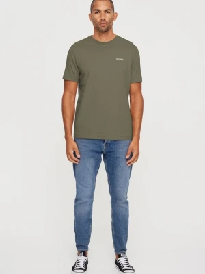 T-shirt basic GABBA brązowy