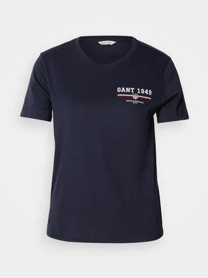 Zdjęcie produktu T-shirt basic Gant granatowy