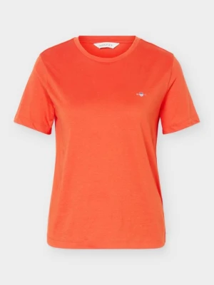 T-shirt basic Gant czerwony
