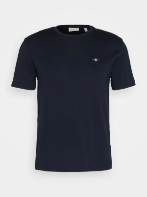 T-shirt basic Gant granatowy