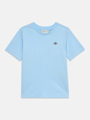 T-shirt basic Gant jasnoniebieski