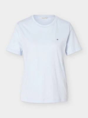 T-shirt basic Gant jasnoniebieski