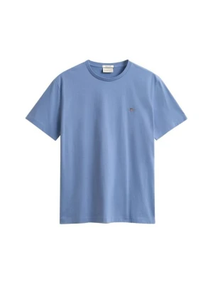 T-shirt basic Gant jasnoniebieski