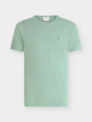 T-shirt basic Gant miętowy