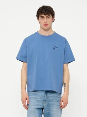 T-shirt basic GAP niebieski