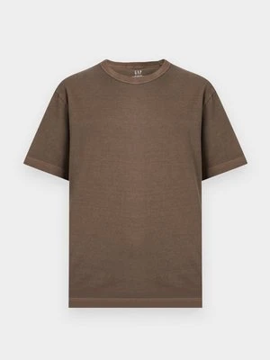 T-shirt basic GAP beżowy