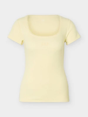 T-shirt basic GAP żółty