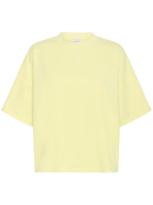 T-shirt basic Gestuz żółty neon