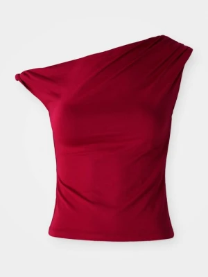 T-shirt basic Gina Tricot czerwony