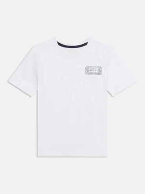 T-shirt basic Guess biały