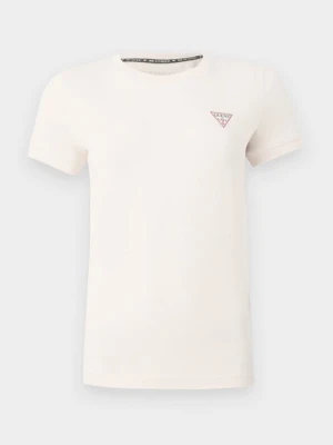 T-shirt basic Guess mleczny