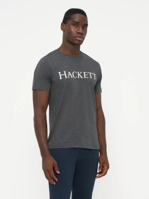 T-shirt basic Hackett London szary