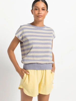 T-shirt basic Hessnatur fioletowy
