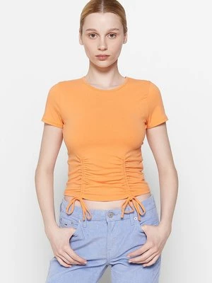 T-shirt basic Hollister Co. morelowy