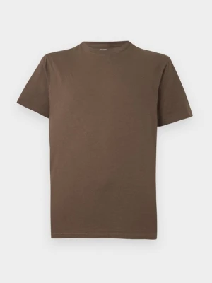 T-shirt basic Hollister Co. brązowy