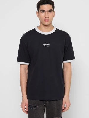 T-shirt basic Hollister Co. czarny