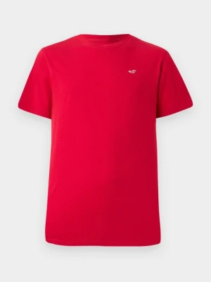 T-shirt basic Hollister Co. czerwony