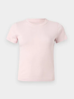 T-shirt basic Hollister Co. różowy