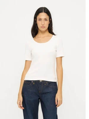 T-shirt basic Holzweiler biały